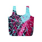 Colorful Splashes Grunge, Abstract Art Full Print Recycle Bag (S)