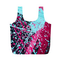 Colorful Splashes Grunge, Abstract Art Full Print Recycle Bag (M) from ArtsNow.com Front