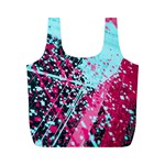 Colorful Splashes Grunge, Abstract Art Full Print Recycle Bag (M)