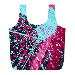 Colorful Splashes Grunge, Abstract Art Full Print Recycle Bag (L)