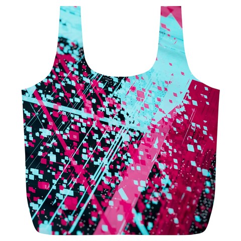 Colorful Splashes Grunge, Abstract Art Full Print Recycle Bag (XL) from ArtsNow.com Front