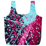 Colorful Splashes Grunge, Abstract Art Full Print Recycle Bag (XL)