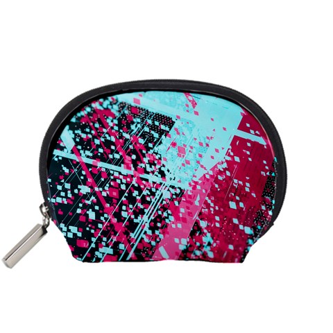 Colorful Splashes Grunge, Abstract Art Accessory Pouch (Small) from ArtsNow.com Front