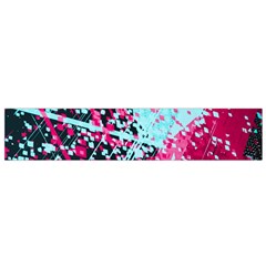 Colorful Splashes Grunge, Abstract Art Small Premium Plush Fleece Scarf from ArtsNow.com Back