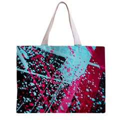 Colorful Splashes Grunge, Abstract Art Zipper Mini Tote Bag from ArtsNow.com Front