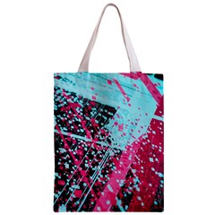 Colorful Splashes Grunge, Abstract Art Zipper Classic Tote Bag from ArtsNow.com Front