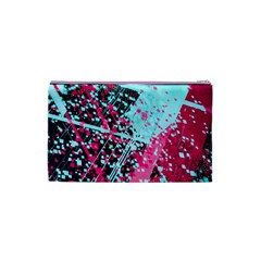 Colorful Splashes Grunge, Abstract Art Cosmetic Bag (XS) from ArtsNow.com Back