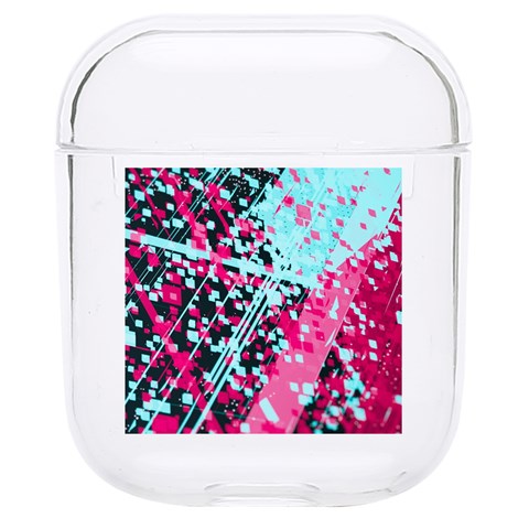 Colorful Splashes Grunge, Abstract Art Hard PC AirPods 1/2 Case from ArtsNow.com Front