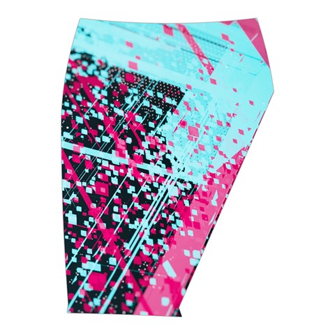 Colorful Splashes Grunge, Abstract Art Midi Wrap Pencil Skirt from ArtsNow.com  Front Right 