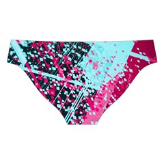 Colorful Splashes Grunge, Abstract Art Cross Back Hipster Bikini Set from ArtsNow.com Back Under