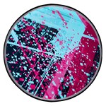 Colorful Splashes Grunge, Abstract Art Wireless Fast Charger(Black)