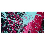 Colorful Splashes Grunge, Abstract Art Banner and Sign 4  x 2 