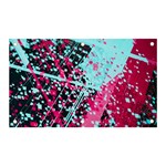 Colorful Splashes Grunge, Abstract Art Banner and Sign 5  x 3 