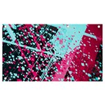 Colorful Splashes Grunge, Abstract Art Banner and Sign 7  x 4 