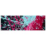 Colorful Splashes Grunge, Abstract Art Banner and Sign 9  x 3 