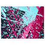 Colorful Splashes Grunge, Abstract Art Premium Plush Fleece Blanket (Extra Small)