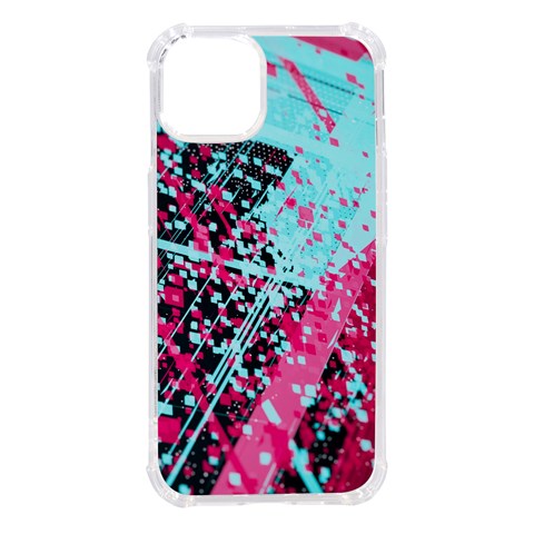 Colorful Splashes Grunge, Abstract Art iPhone 14 TPU UV Print Case from ArtsNow.com Front