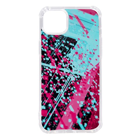 Colorful Splashes Grunge, Abstract Art iPhone 14 Plus TPU UV Print Case from ArtsNow.com Front