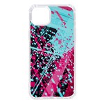 Colorful Splashes Grunge, Abstract Art iPhone 14 Plus TPU UV Print Case