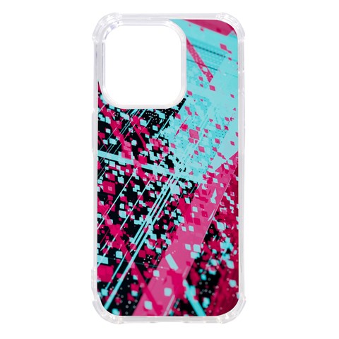 Colorful Splashes Grunge, Abstract Art iPhone 14 Pro TPU UV Print Case from ArtsNow.com Front