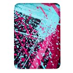 Colorful Splashes Grunge, Abstract Art Rectangular Glass Fridge Magnet (4 pack)