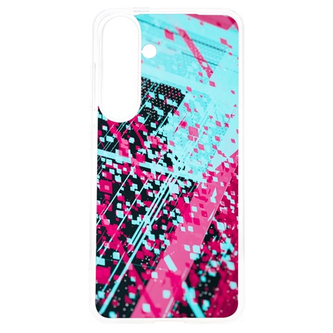 Colorful Splashes Grunge, Abstract Art Samsung Galaxy S24 6.2 Inch TPU UV Case from ArtsNow.com Front