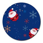 Feliz Natal, Santa, Merry Christmas Round Mousepad