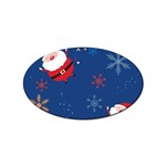 Feliz Natal, Santa, Merry Christmas Sticker Oval (10 pack)