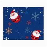 Feliz Natal, Santa, Merry Christmas Small Glasses Cloth (2 Sides)