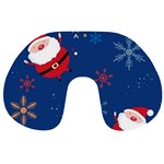 Feliz Natal, Santa, Merry Christmas Travel Neck Pillow