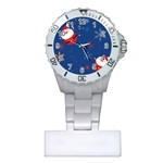 Feliz Natal, Santa, Merry Christmas Plastic Nurses Watch