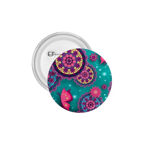 Floral Pattern, Abstract, Colorful, Flow 1.75  Buttons from ArtsNow.com Front