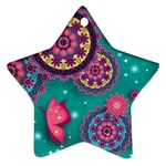 Floral Pattern, Abstract, Colorful, Flow Ornament (Star)