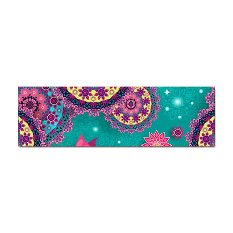 Floral Pattern, Abstract, Colorful, Flow Sticker (Bumper) from ArtsNow.com Front