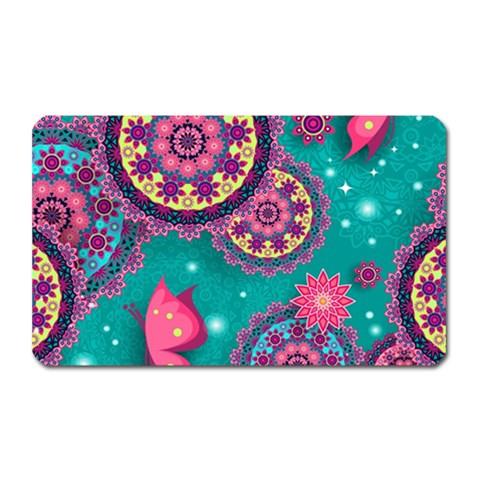 Floral Pattern, Abstract, Colorful, Flow Magnet (Rectangular) from ArtsNow.com Front