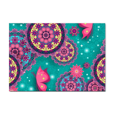 Floral Pattern, Abstract, Colorful, Flow Sticker A4 (10 pack) from ArtsNow.com Front