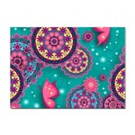 Floral Pattern, Abstract, Colorful, Flow Sticker A4 (100 pack)