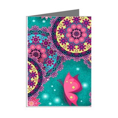 Floral Pattern, Abstract, Colorful, Flow Mini Greeting Cards (Pkg of 8) from ArtsNow.com Right