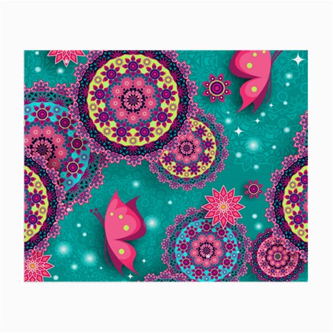 Floral Pattern, Abstract, Colorful, Flow Small Glasses Cloth from ArtsNow.com Front