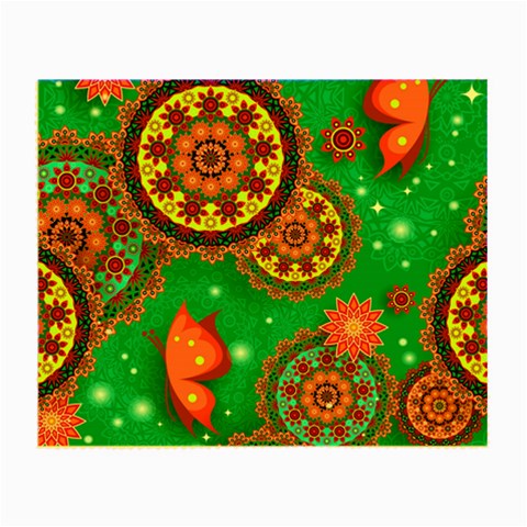 Floral Pattern, Abstract, Colorful, Flow Small Glasses Cloth from ArtsNow.com Front