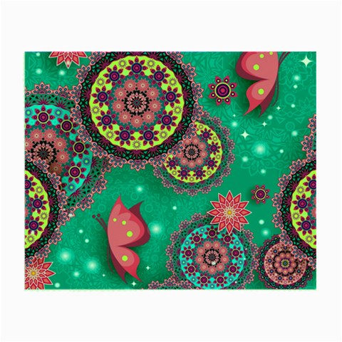 Floral Pattern, Abstract, Colorful, Flow Small Glasses Cloth from ArtsNow.com Front