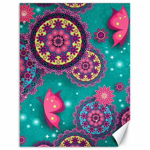 Floral Pattern, Abstract, Colorful, Flow Canvas 18  x 24  from ArtsNow.com 17.8 x23.08  Canvas - 1