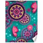 Floral Pattern, Abstract, Colorful, Flow Canvas 18  x 24 