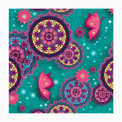 Floral Pattern, Abstract, Colorful, Flow Medium Glasses Cloth from ArtsNow.com Front