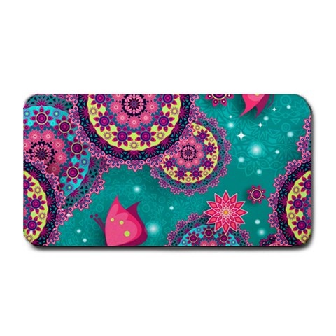 Floral Pattern, Abstract, Colorful, Flow Medium Bar Mat from ArtsNow.com 16 x8.5  Bar Mat