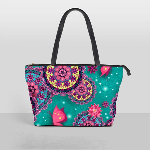 Floral Pattern, Abstract, Colorful, Flow Classic Shoulder Handbag from ArtsNow.com Front