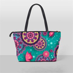 Floral Pattern, Abstract, Colorful, Flow Classic Shoulder Handbag from ArtsNow.com Back