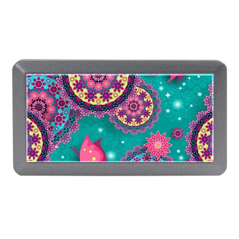 Floral Pattern, Abstract, Colorful, Flow Memory Card Reader (Mini) from ArtsNow.com Front