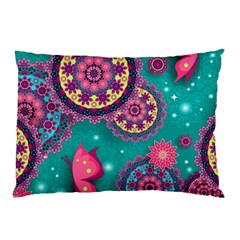 Floral Pattern, Abstract, Colorful, Flow Pillow Case (Two Sides) from ArtsNow.com Front