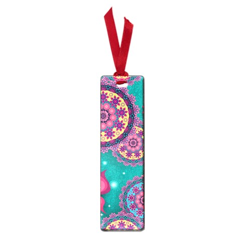 Floral Pattern, Abstract, Colorful, Flow Small Book Marks from ArtsNow.com Front